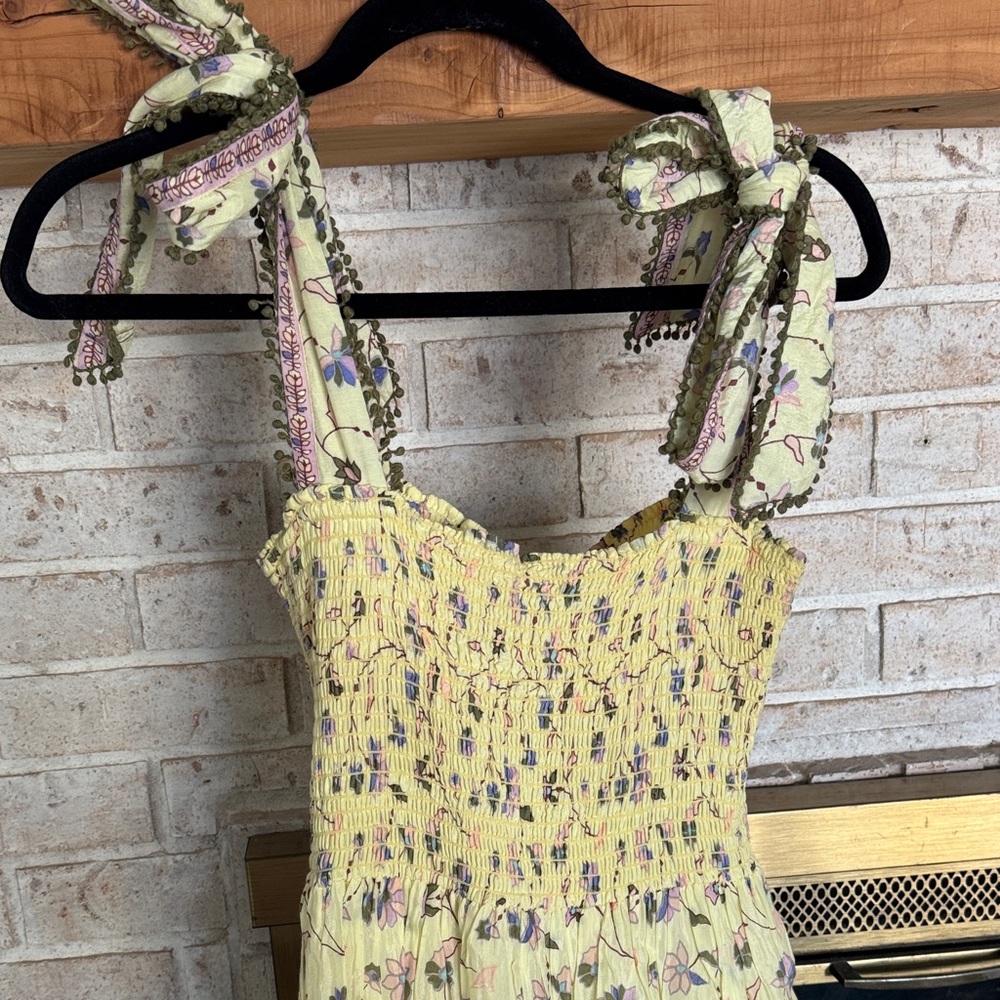 Omika Floral Yellow Maxi Dress - Picture 2 of 5
